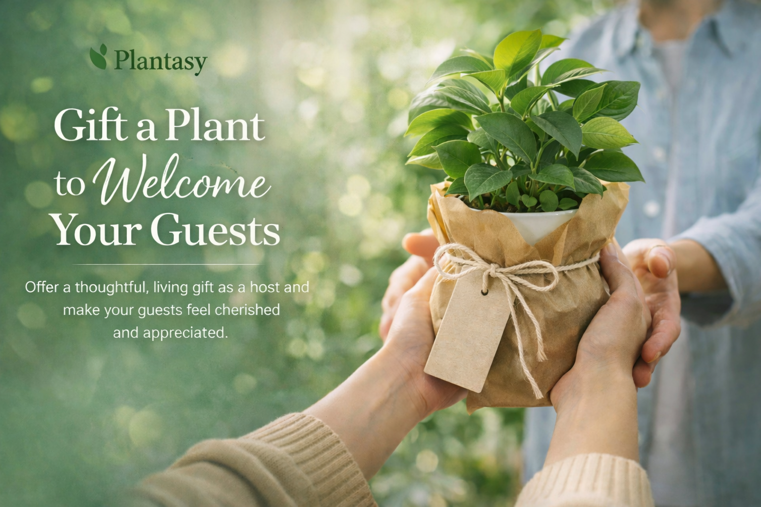 Plantasy hero image with plant-themed workspace visual